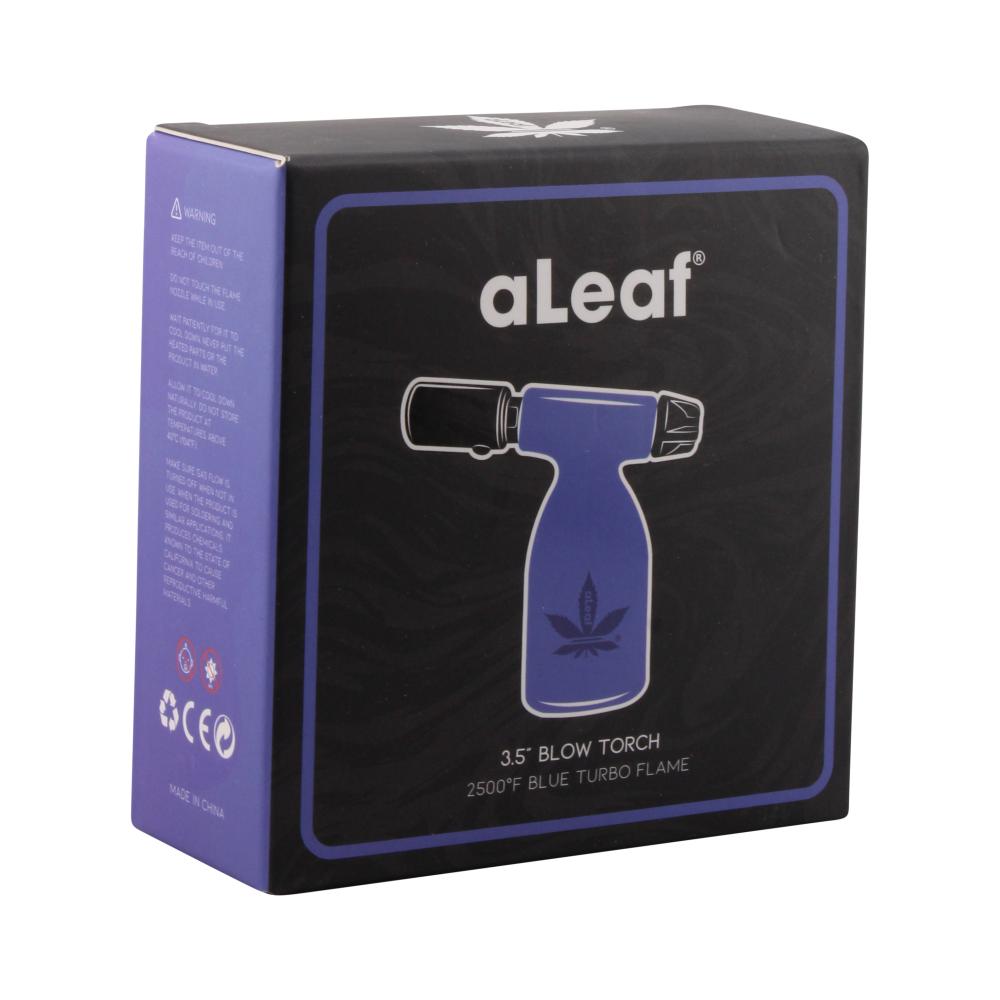 aLeaf 3.5" Blow Torch Lighter Single Turbo Flame-Purple