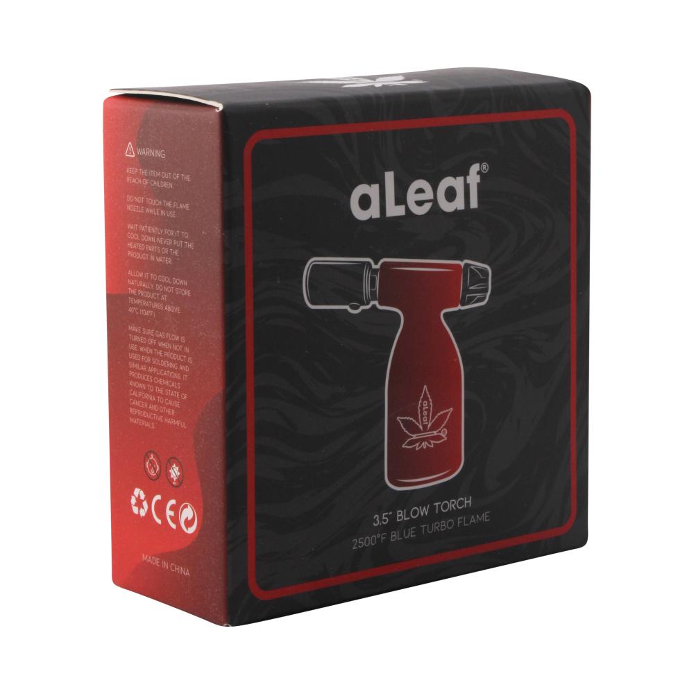 aLeaf 3.5" Blow Torch Lighter Single Turbo Flame-Red