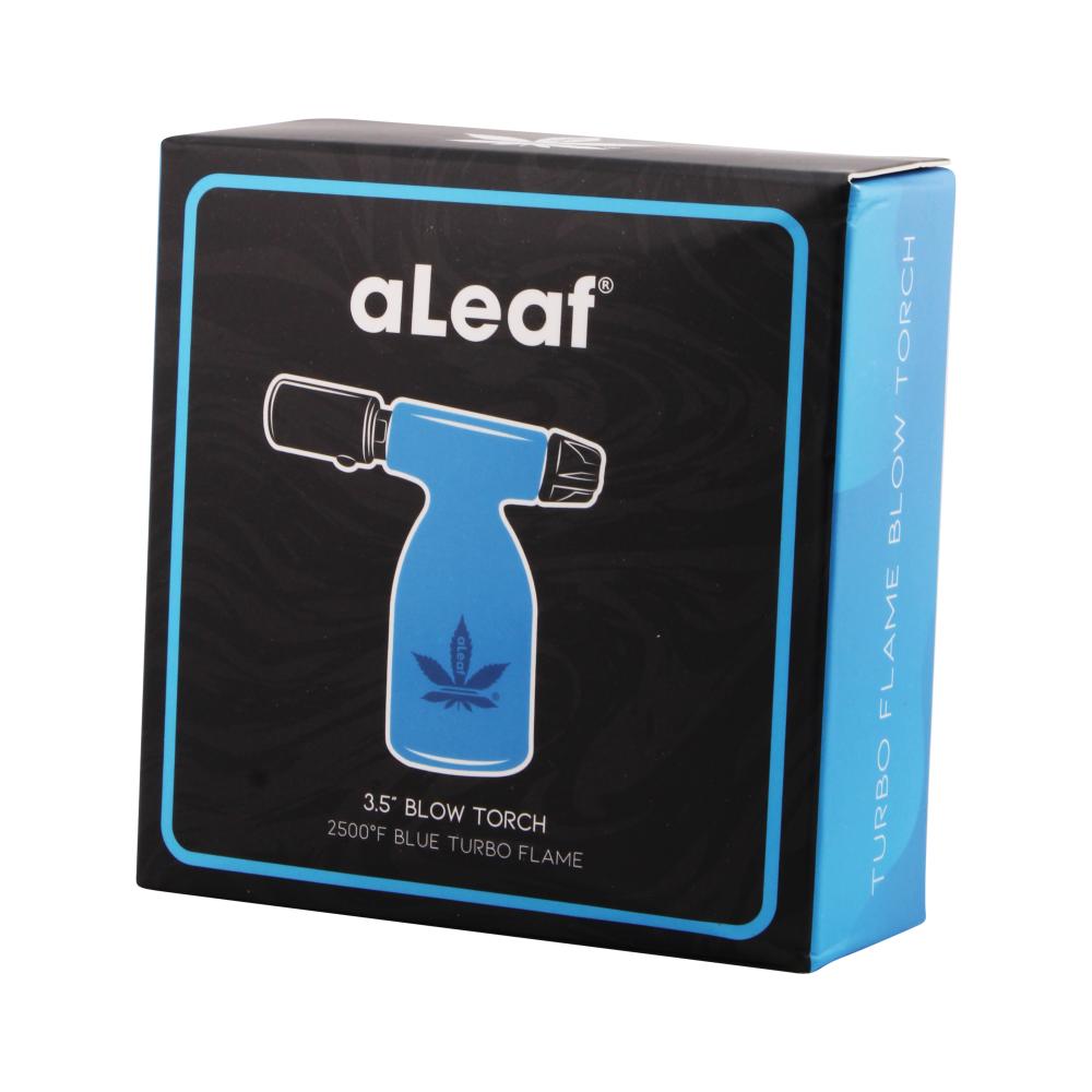 aLeaf 3.5" Blow Torch Lighter Single Turbo Flame-Sky Blue
