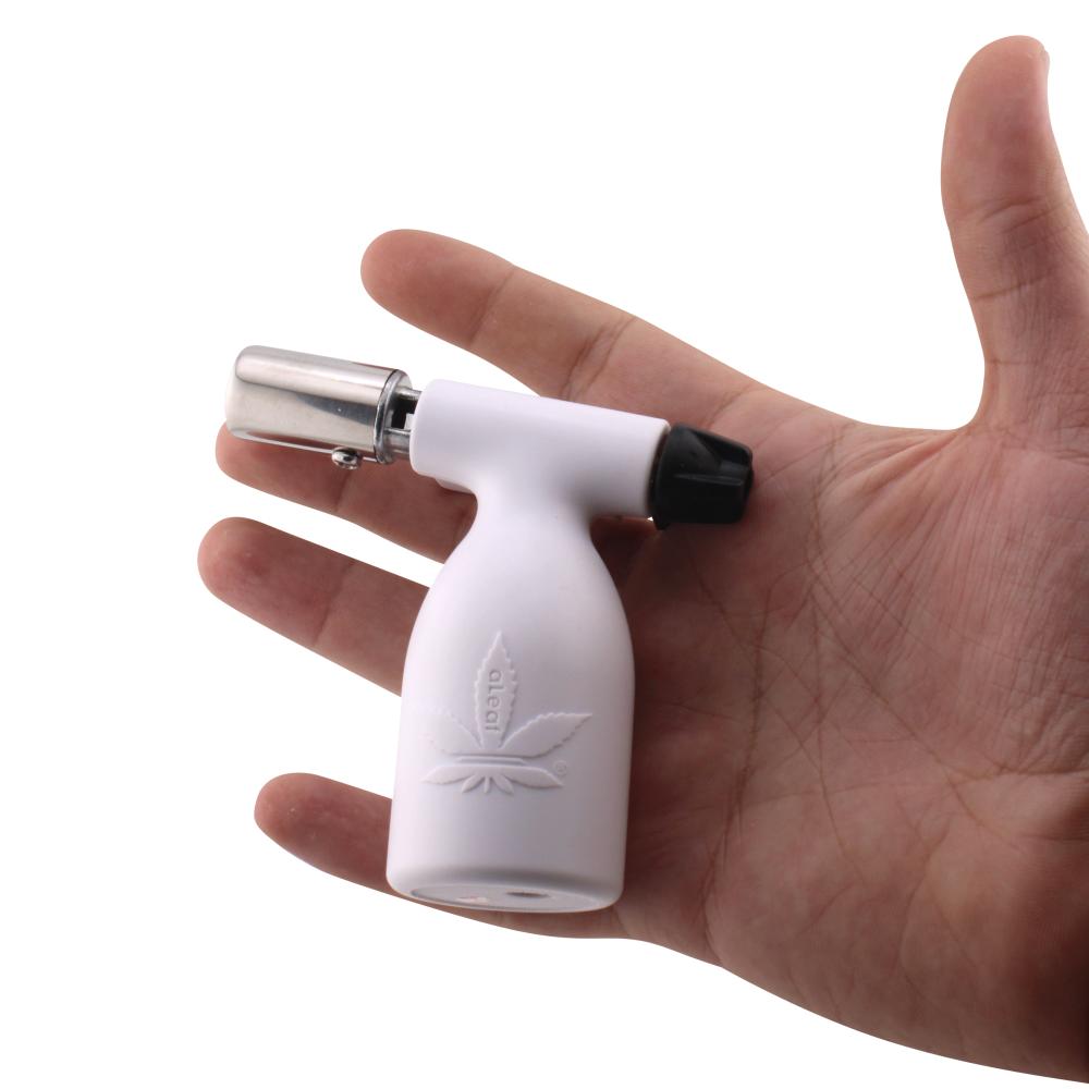 aLeaf 3.5" Blow Torch Lighter Single Turbo Flame-White