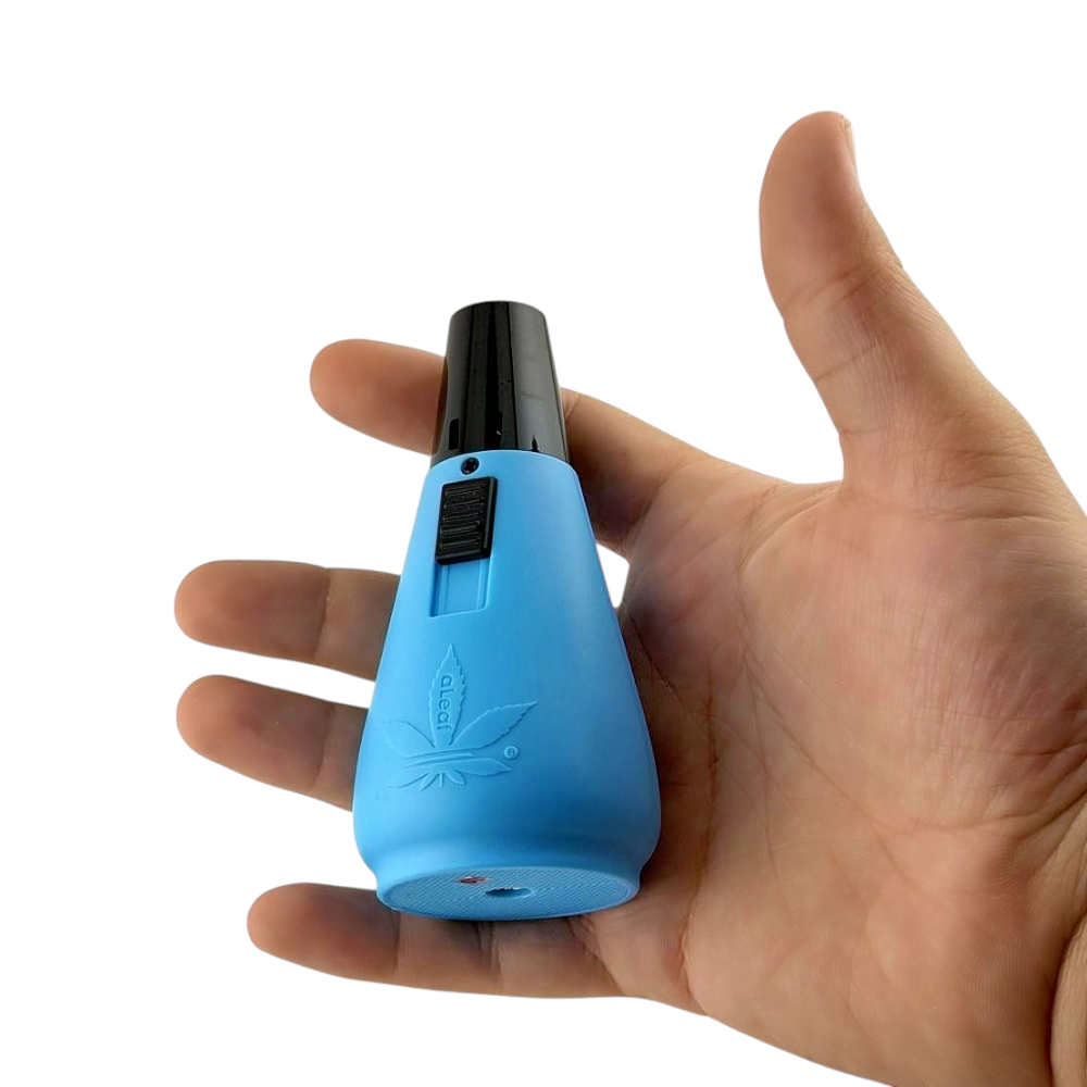 aLeaf 4.75" Jet Blow Torch Lighter Single Turbo Flame-Light Blue