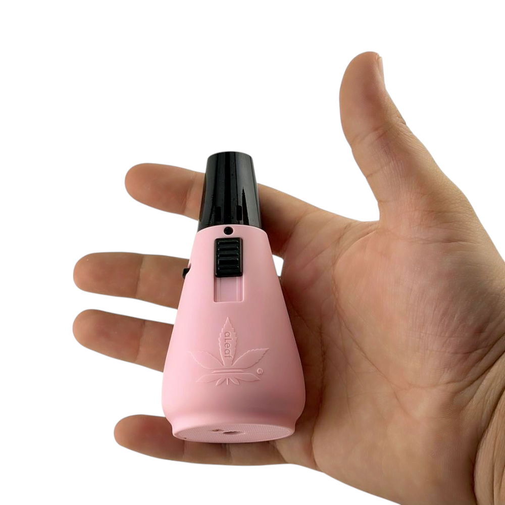 aLeaf 4.75" Jet Blow Torch Lighter Single Turbo Flame-Pink