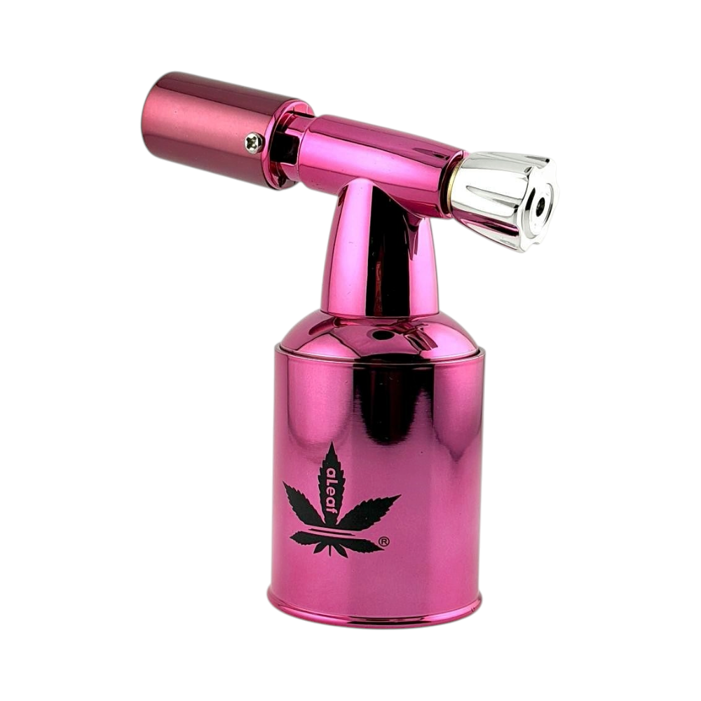aLeaf 5" Brass Blow Torch Lighter Single Turbo Flame-Dark Pink