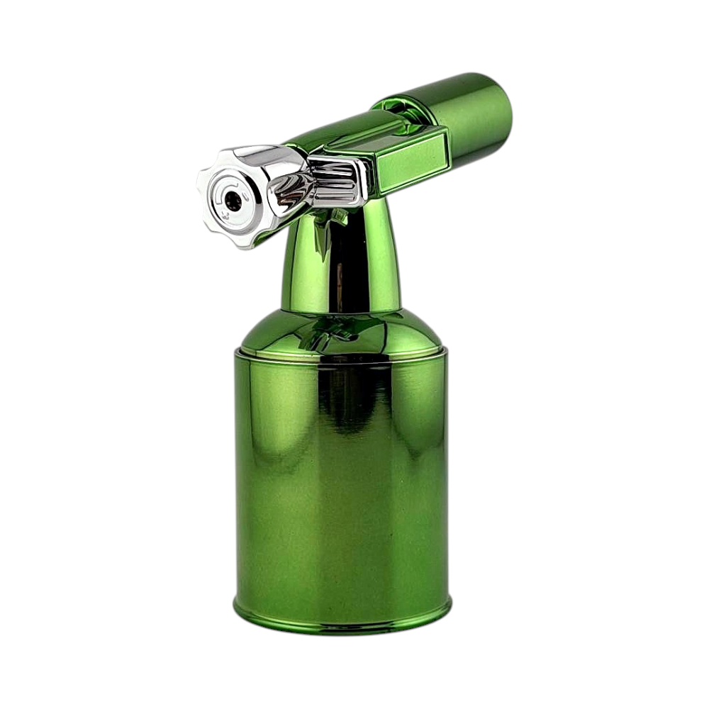 aLeaf 5" Brass Blow Torch Lighter Single Turbo Flame-Green