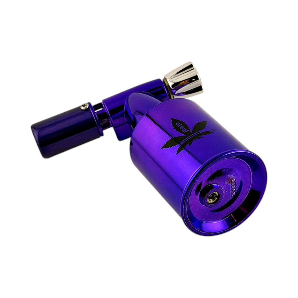 aLeaf 5" Brass Blow Torch Lighter Single Turbo Flame-Purple