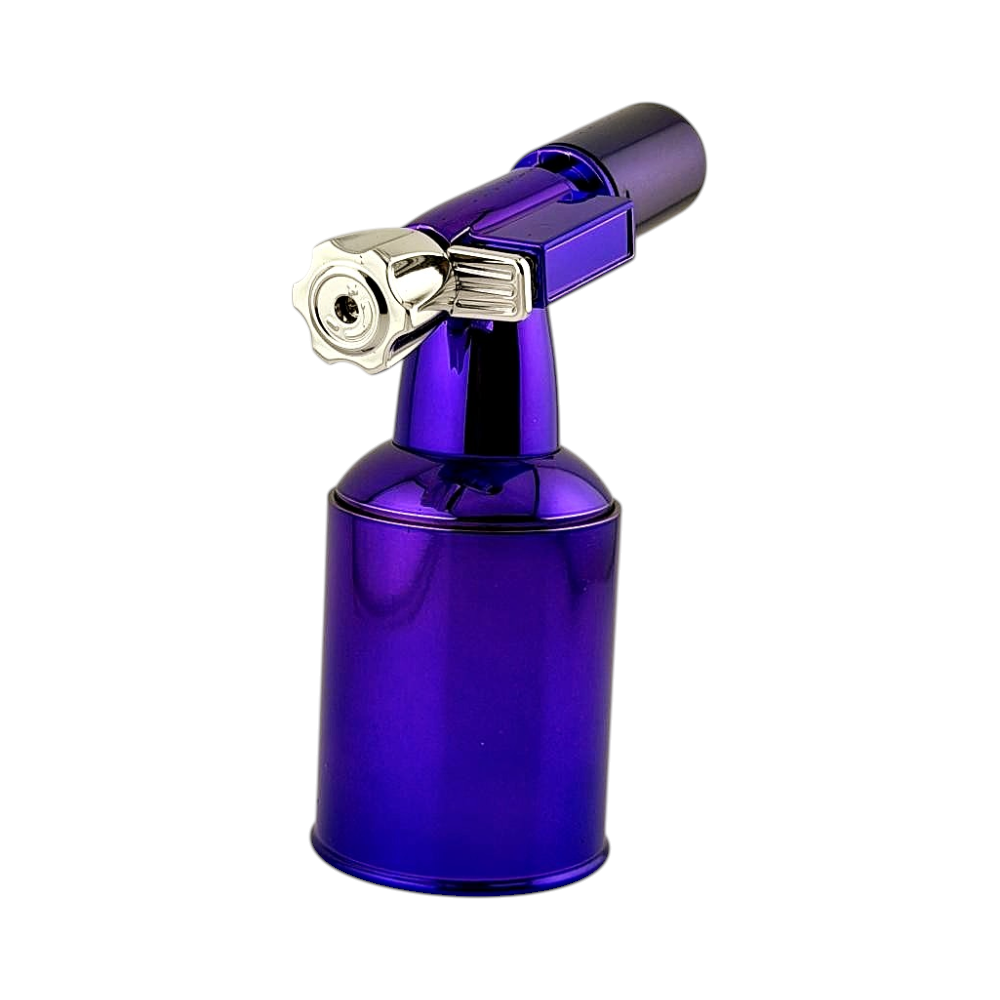 aLeaf 5" Brass Blow Torch Lighter Single Turbo Flame-Purple