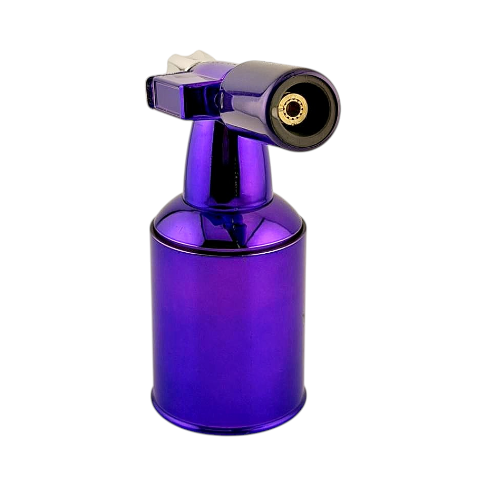 aLeaf 5" Brass Blow Torch Lighter Single Turbo Flame-Purple