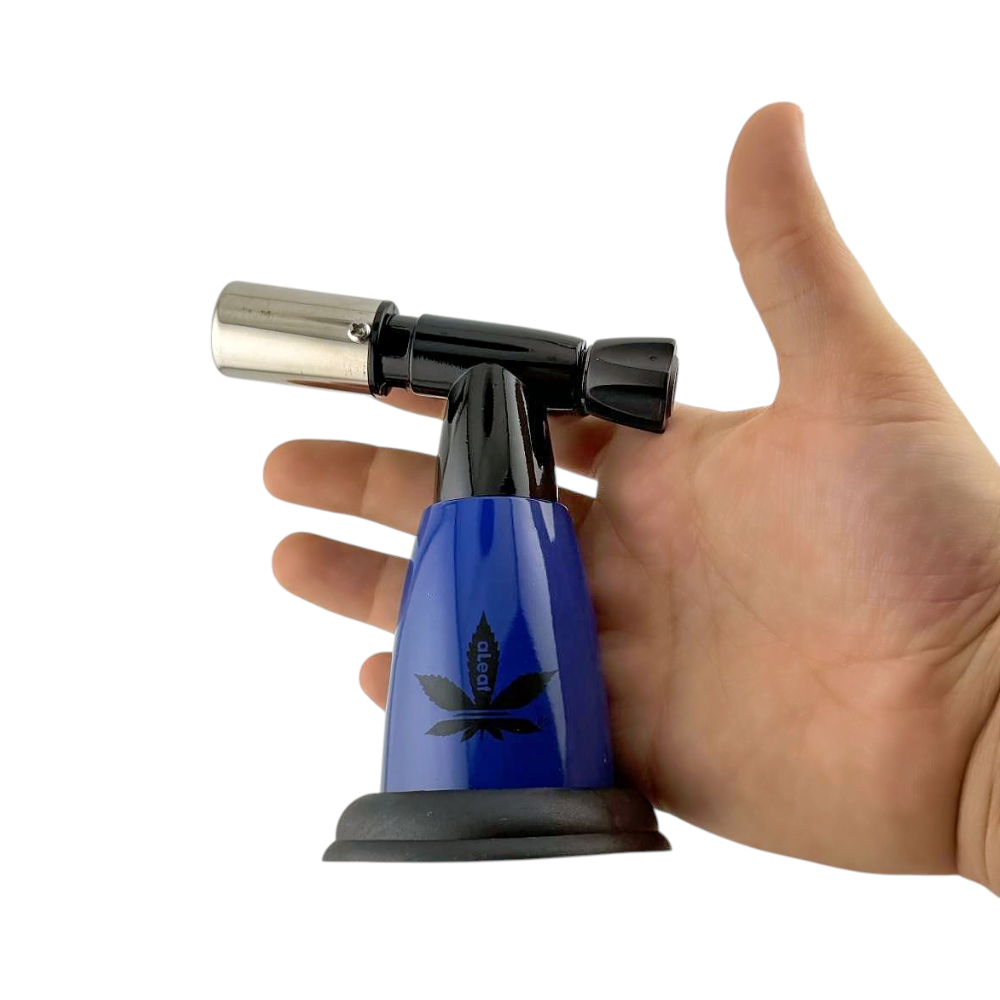 aLeaf 5" Jet Blow Torch Lighter Single Turbo Flame-Dark Blue