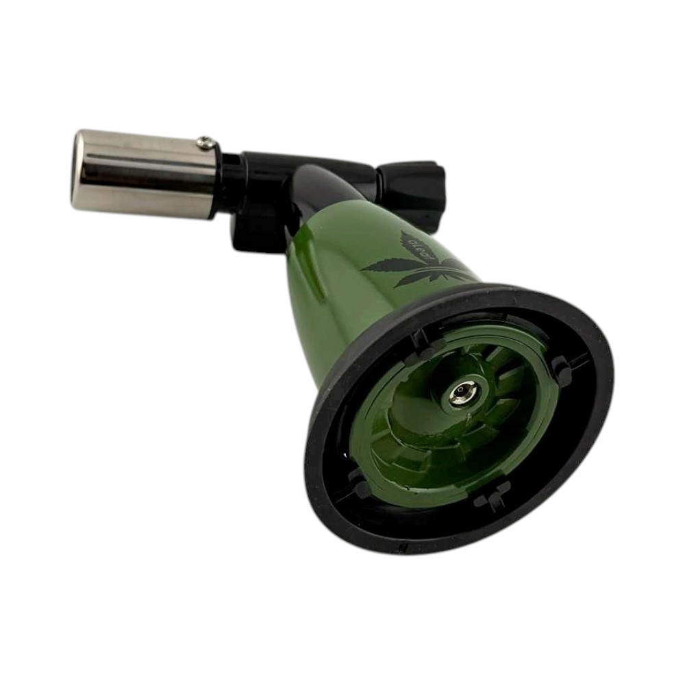 aLeaf 5" Jet Blow Torch Lighter Single Turbo Flame-Dark Green