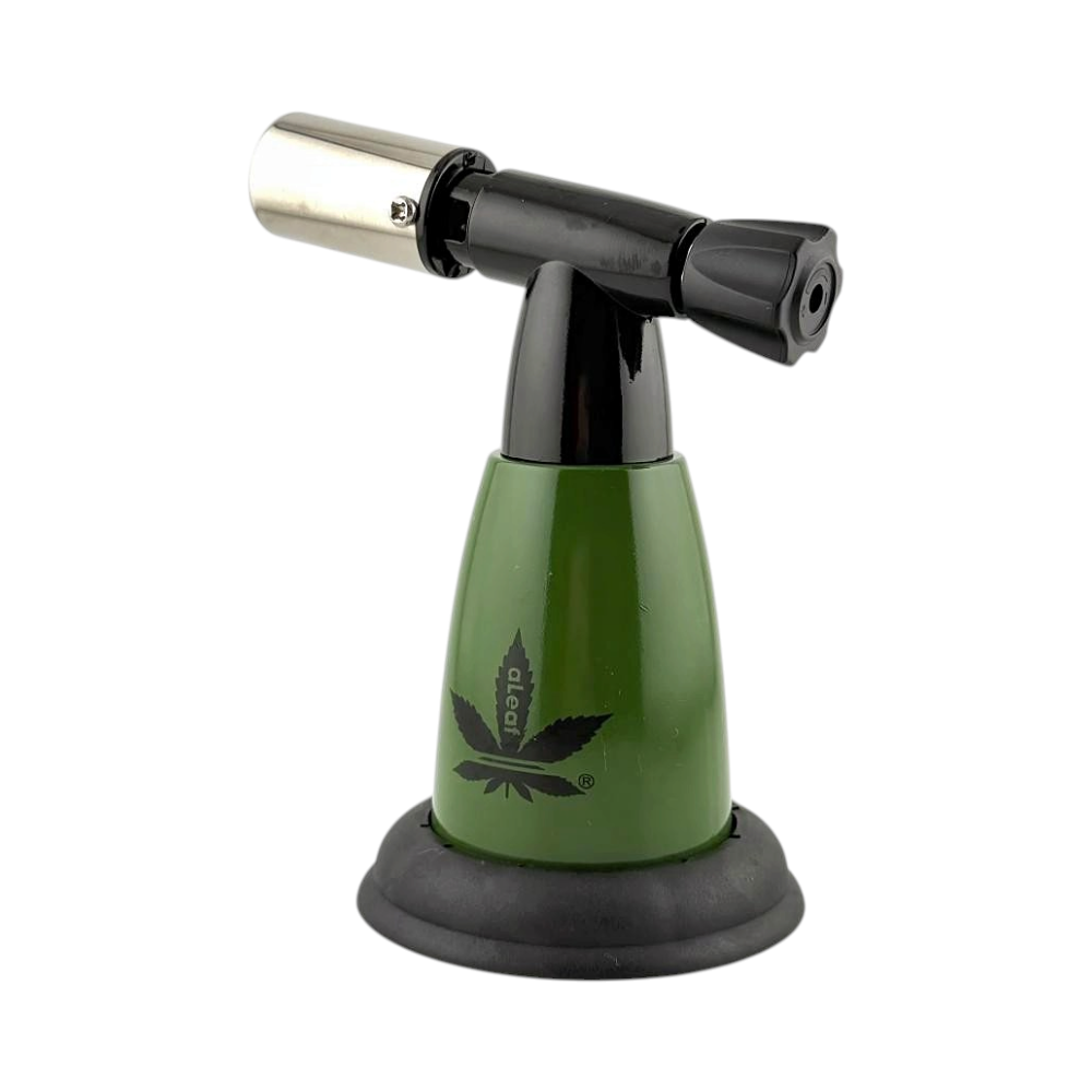 aLeaf 5" Jet Blow Torch Lighter Single Turbo Flame-Dark Green