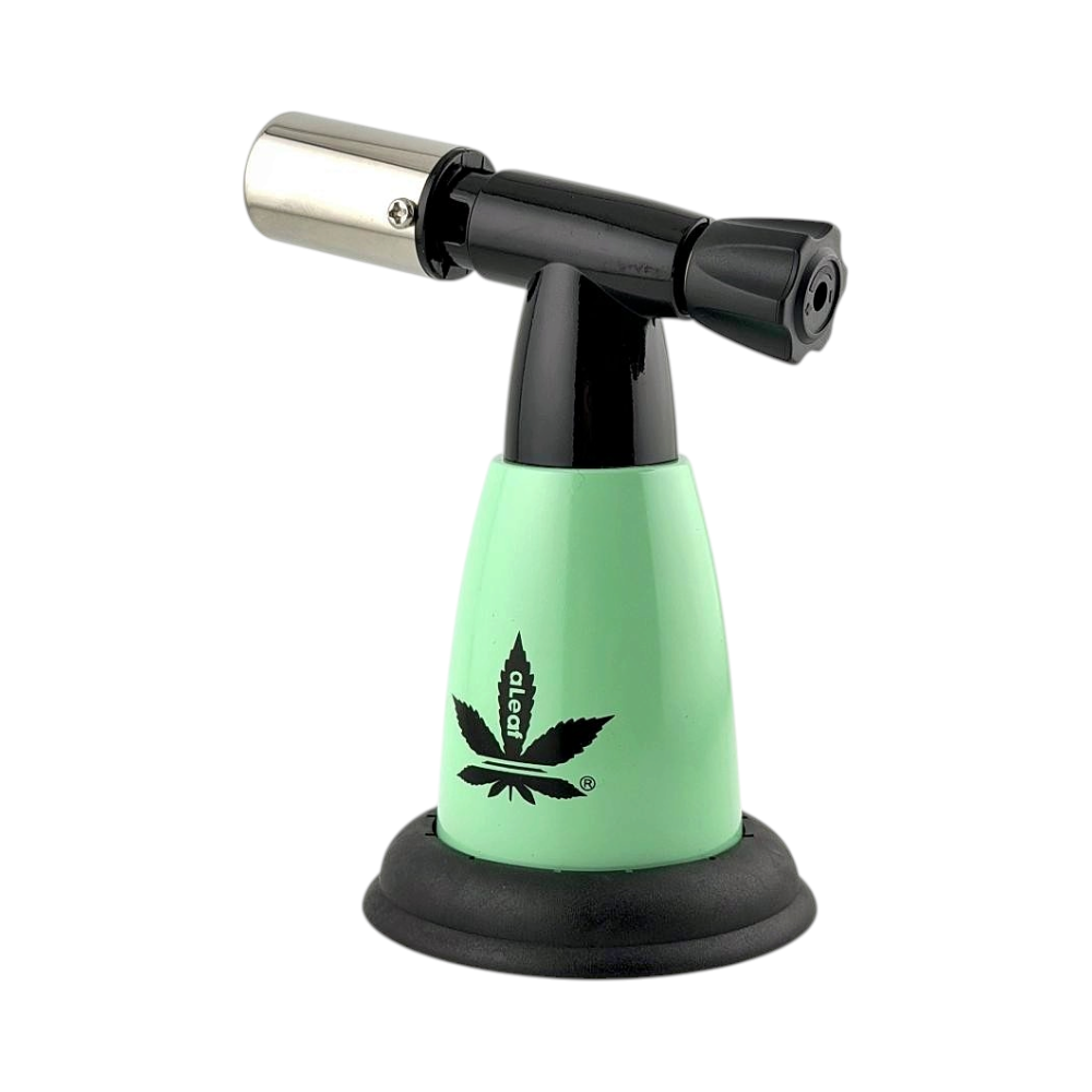 aLeaf 5" Jet Blow Torch Lighter Single Turbo Flame-Light Green