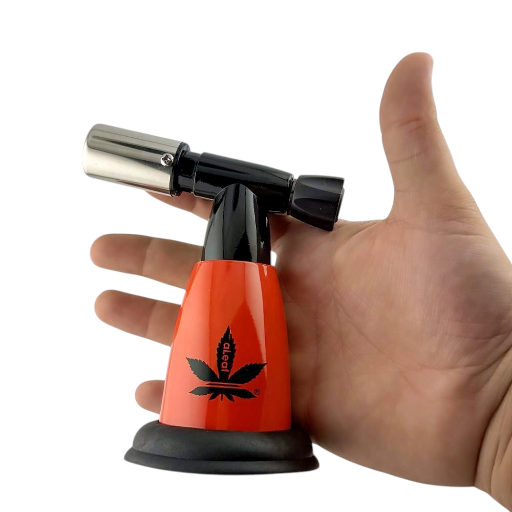 aLeaf 5" Jet Blow Torch Lighter Single Turbo Flame-Red