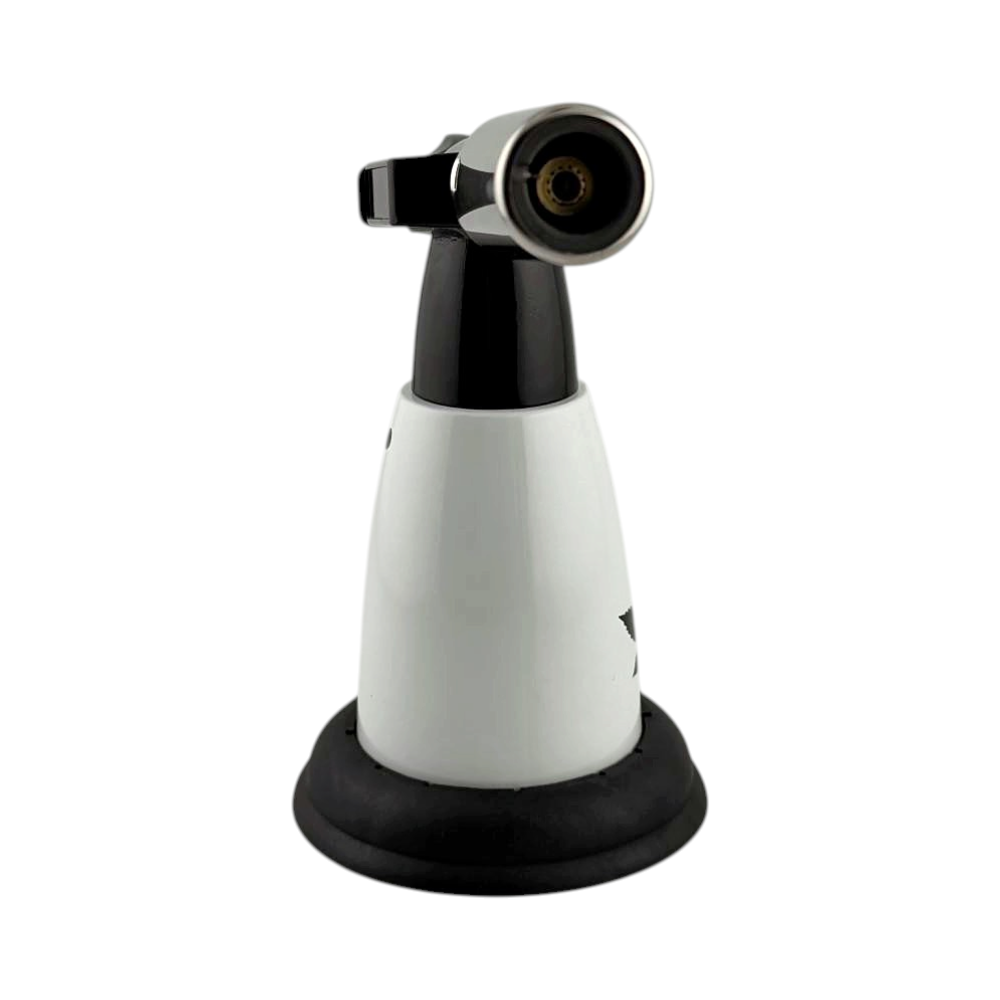 aLeaf 5" Jet Blow Torch Lighter Single Turbo Flame-White