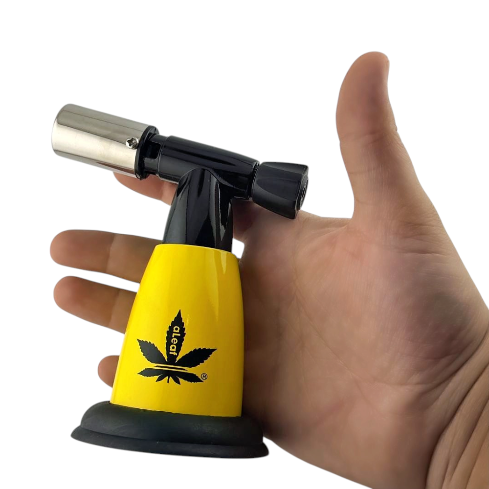 aLeaf 5" Jet Blow Torch Lighter Single Turbo Flame-Yellow
