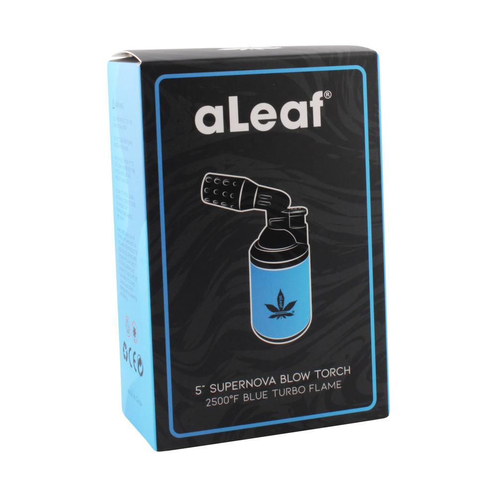 aLeaf 5" Supernova Blow Torch Lighter Single Turbo Flame-Blue