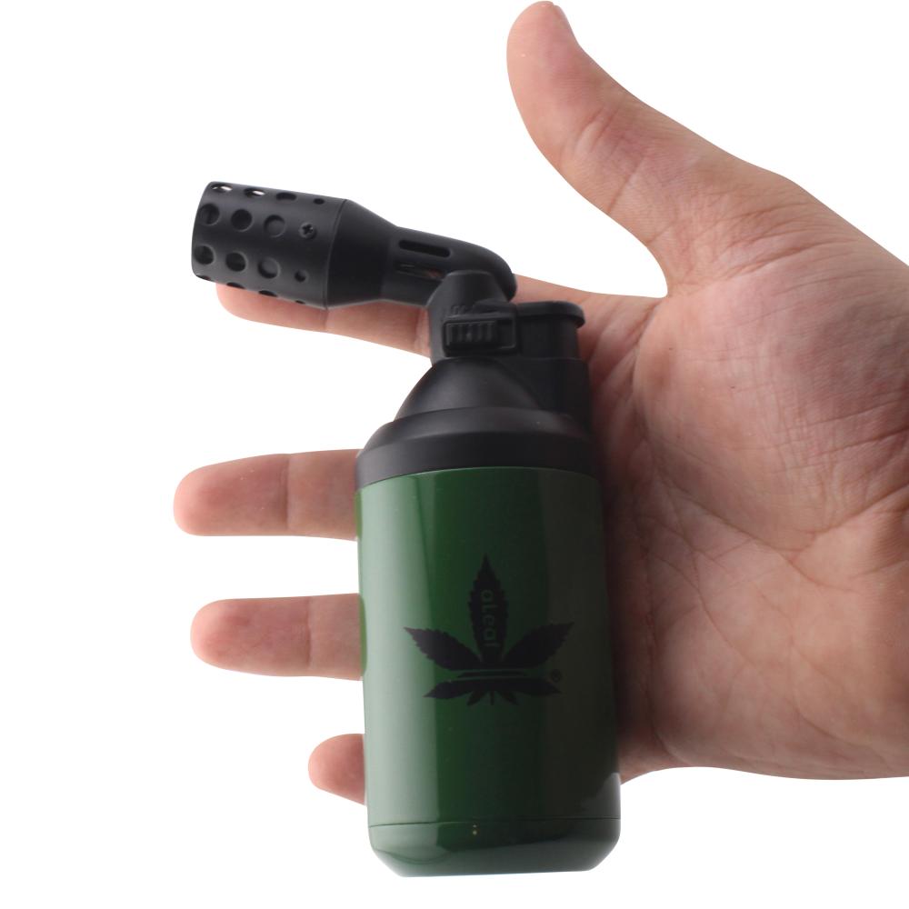 aLeaf 5" Supernova Blow Torch Lighter Single Turbo Flame-Green