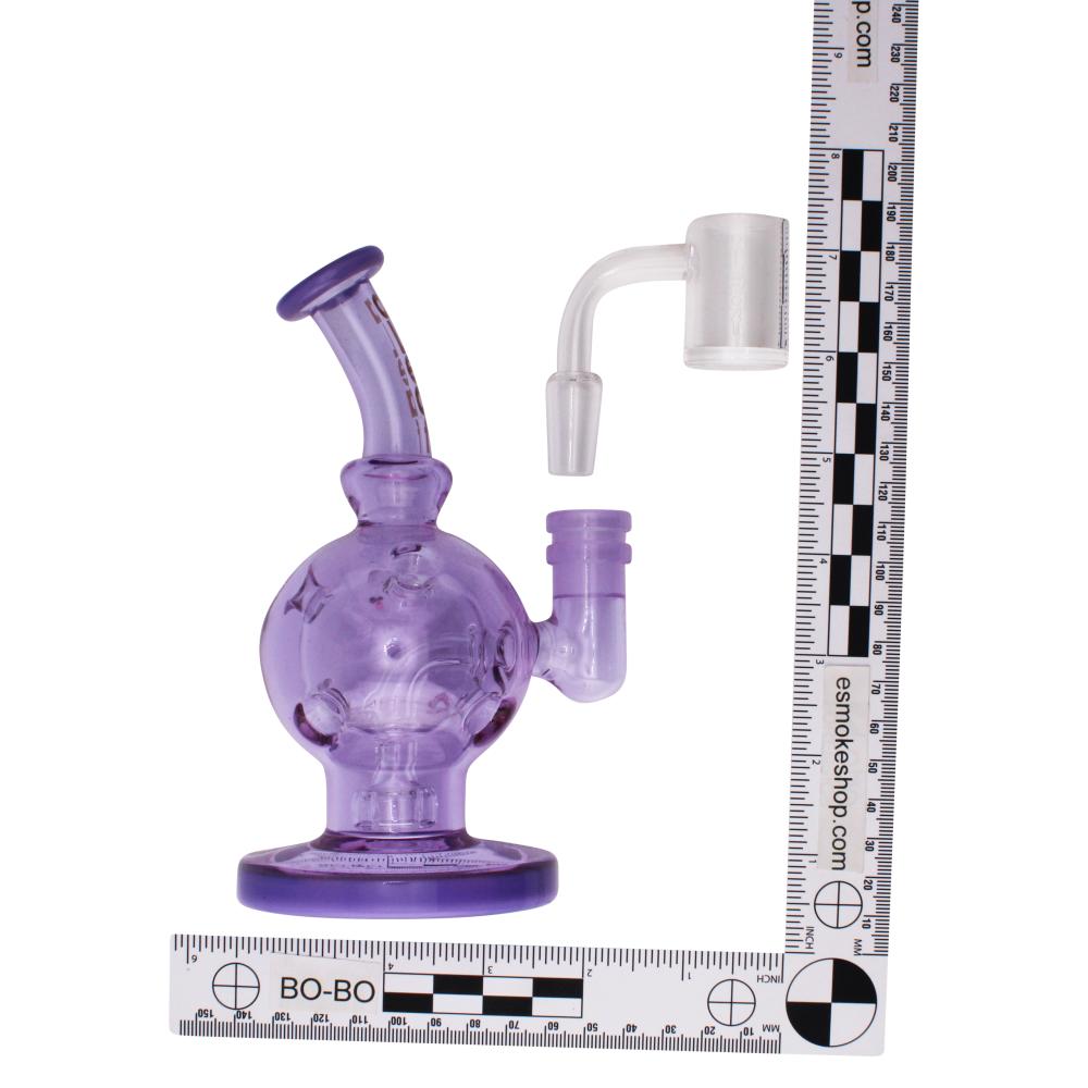 aLeaf Amethyst Orb Glass Water Pipe-Purple