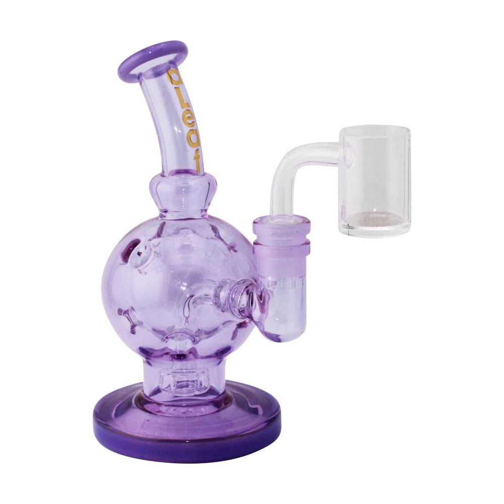 aLeaf Amethyst Orb Glass Water Pipe-Purple