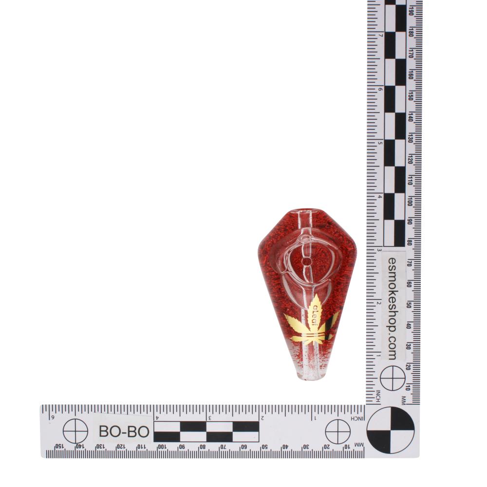 aLeaf Freeze Glass Hand Pipe-Red