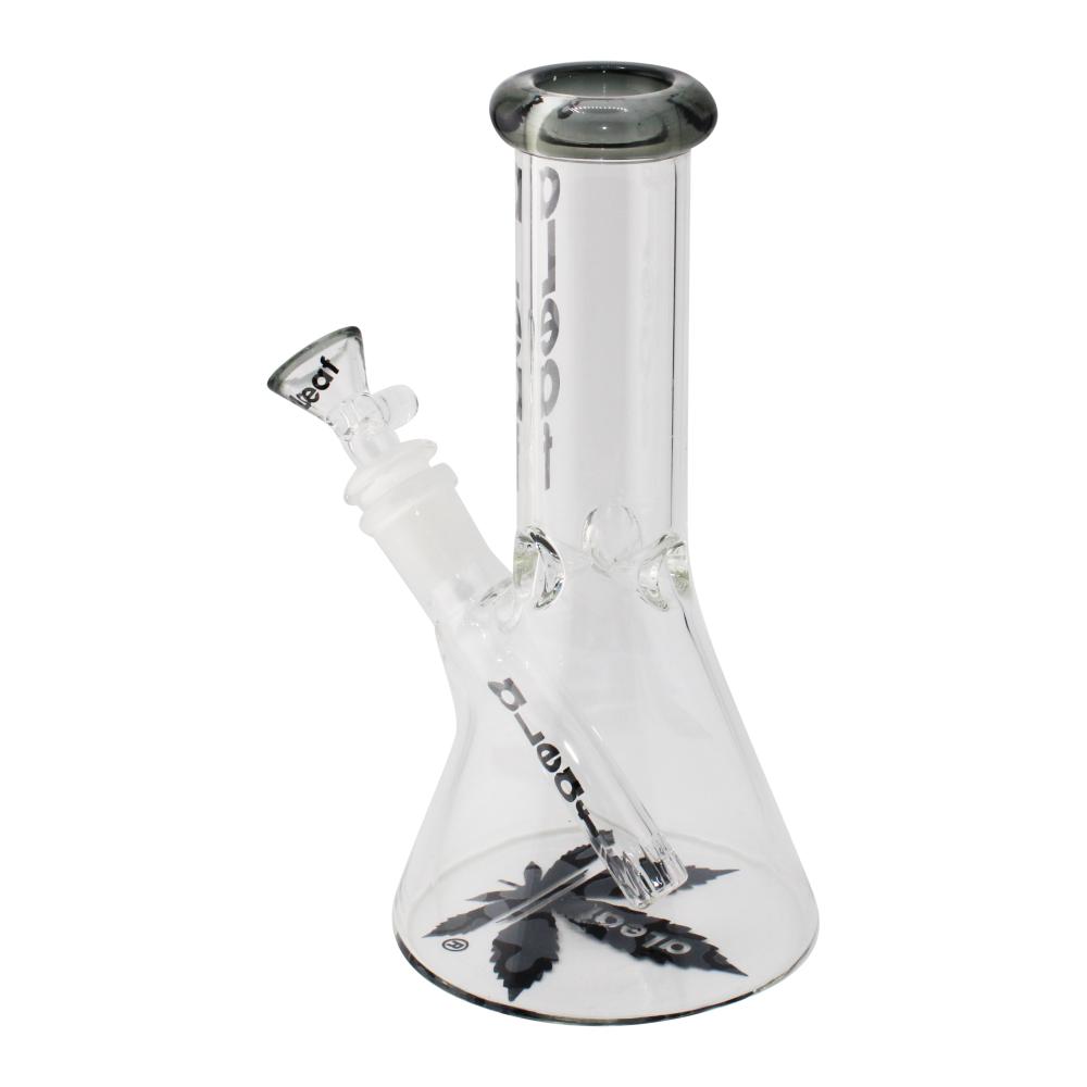 aLeaf Glass Water Pipe-Black