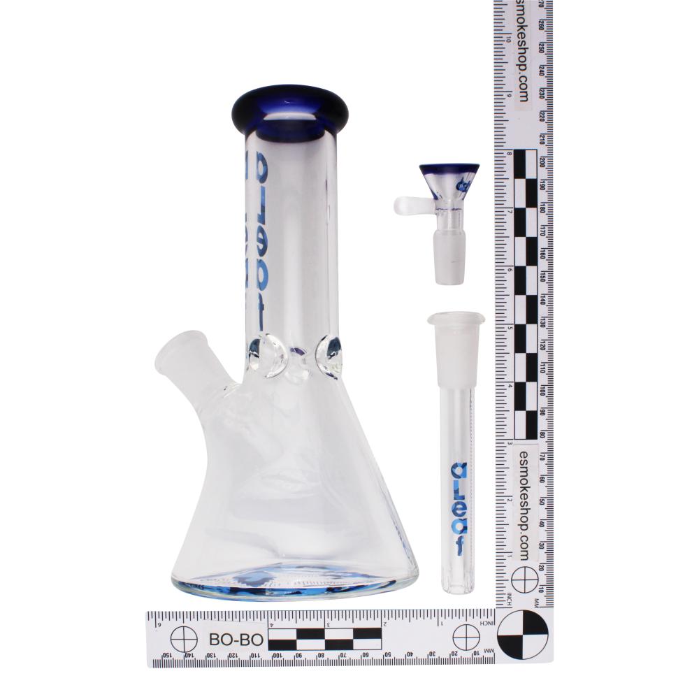 aLeaf Glass Water Pipe-Blue