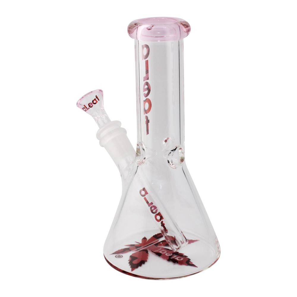 aLeaf Glass Water Pipe-Pink
