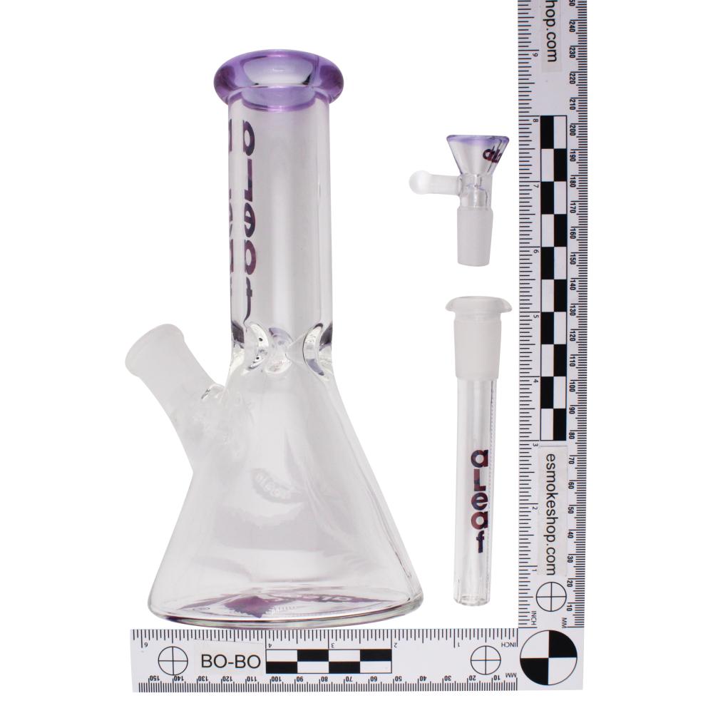 aLeaf Glass Water Pipe-Purple