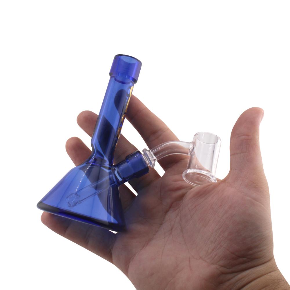 aLeaf Tiny Beaker Water Pipe-Dark Blue