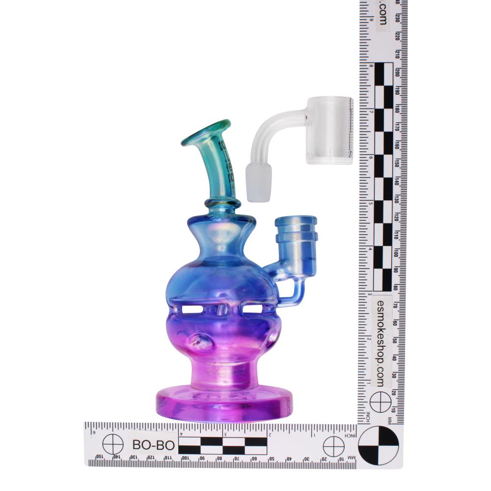 aLeaf Tropical Fade Glass Water Pipe-Blue and Pink
