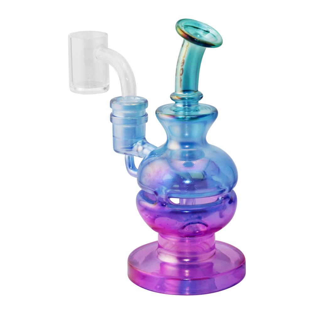 aLeaf Tropical Fade Glass Water Pipe-Blue and Pink