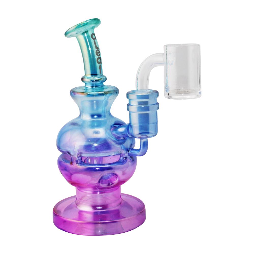 aLeaf Tropical Fade Glass Water Pipe-Blue and Pink