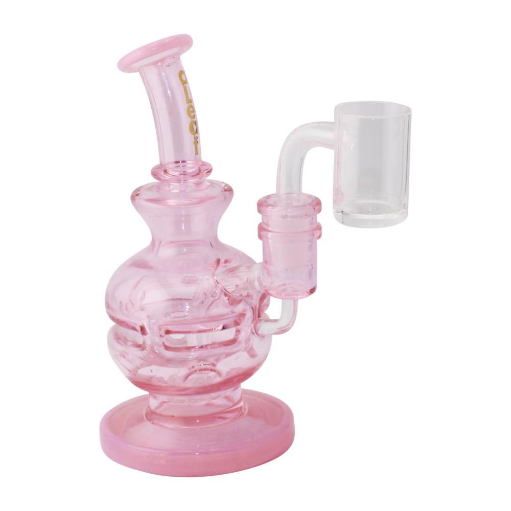 aLeaf Tropical Fade Glass Water Pipe-Pink