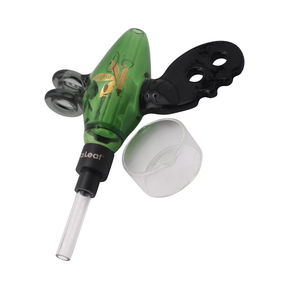 aLeaf x Nectar Collector Noisy Cricket Ray Gun Glass Dab Straw-Green