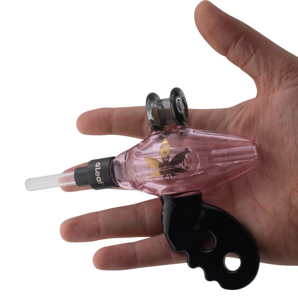 aLeaf x Nectar Collector Noisy Cricket Ray Gun Glass Dab Straw-Pink