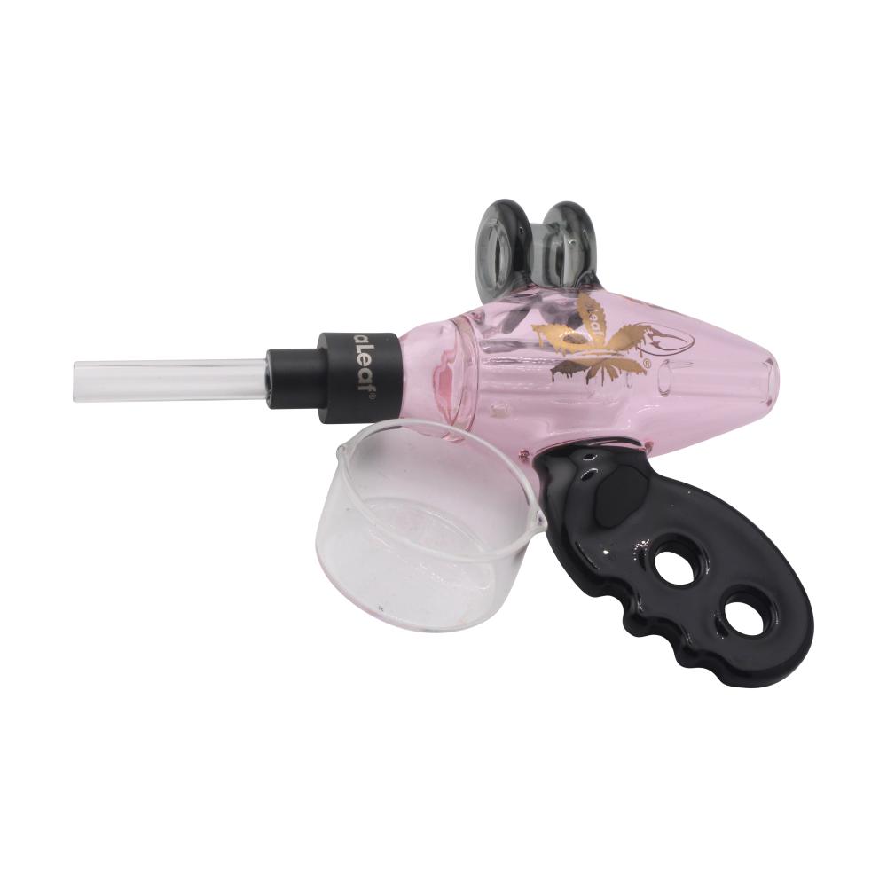 aLeaf x Nectar Collector Noisy Cricket Ray Gun Glass Dab Straw-Pink
