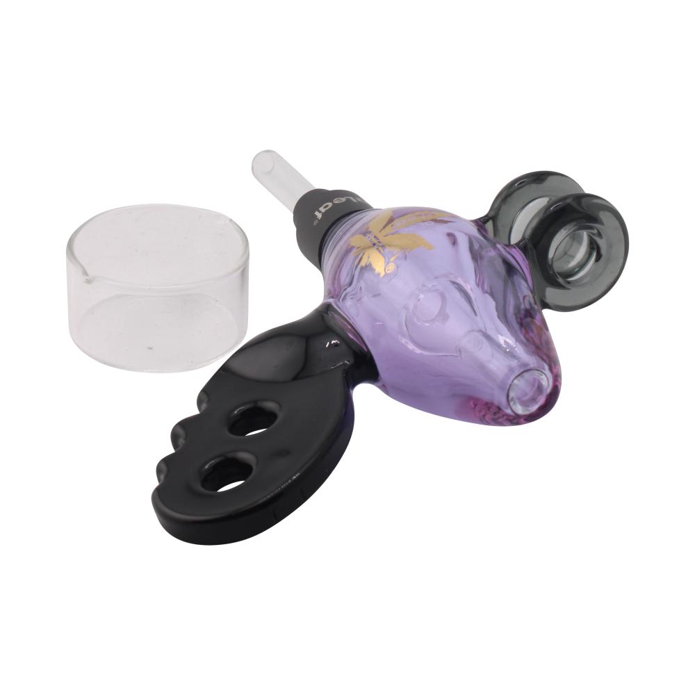 aLeaf x Nectar Collector Noisy Cricket Ray Gun Glass Dab Straw-Purple