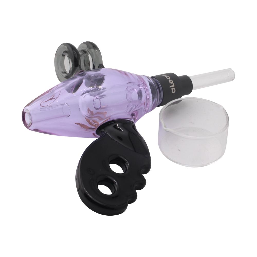 aLeaf x Nectar Collector Noisy Cricket Ray Gun Glass Dab Straw-Purple