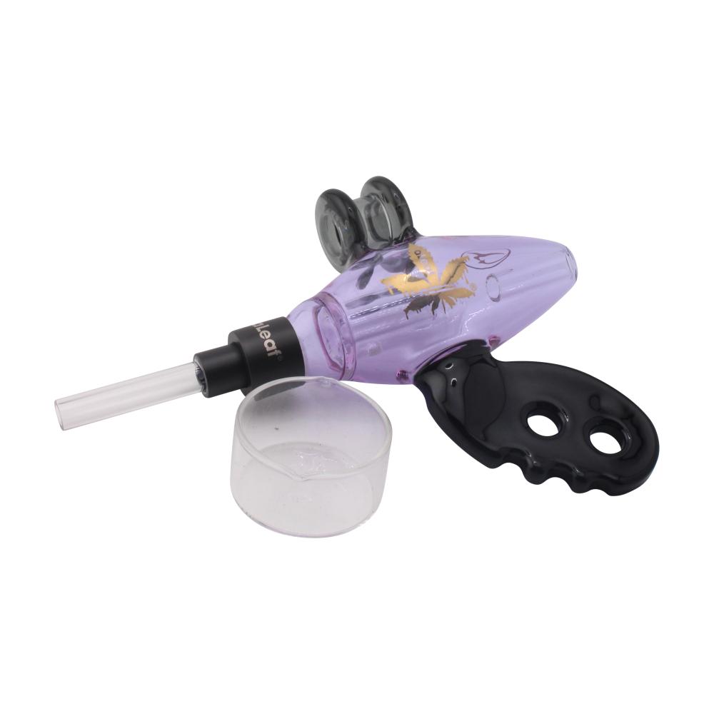 aLeaf x Nectar Collector Noisy Cricket Ray Gun Glass Dab Straw-Purple