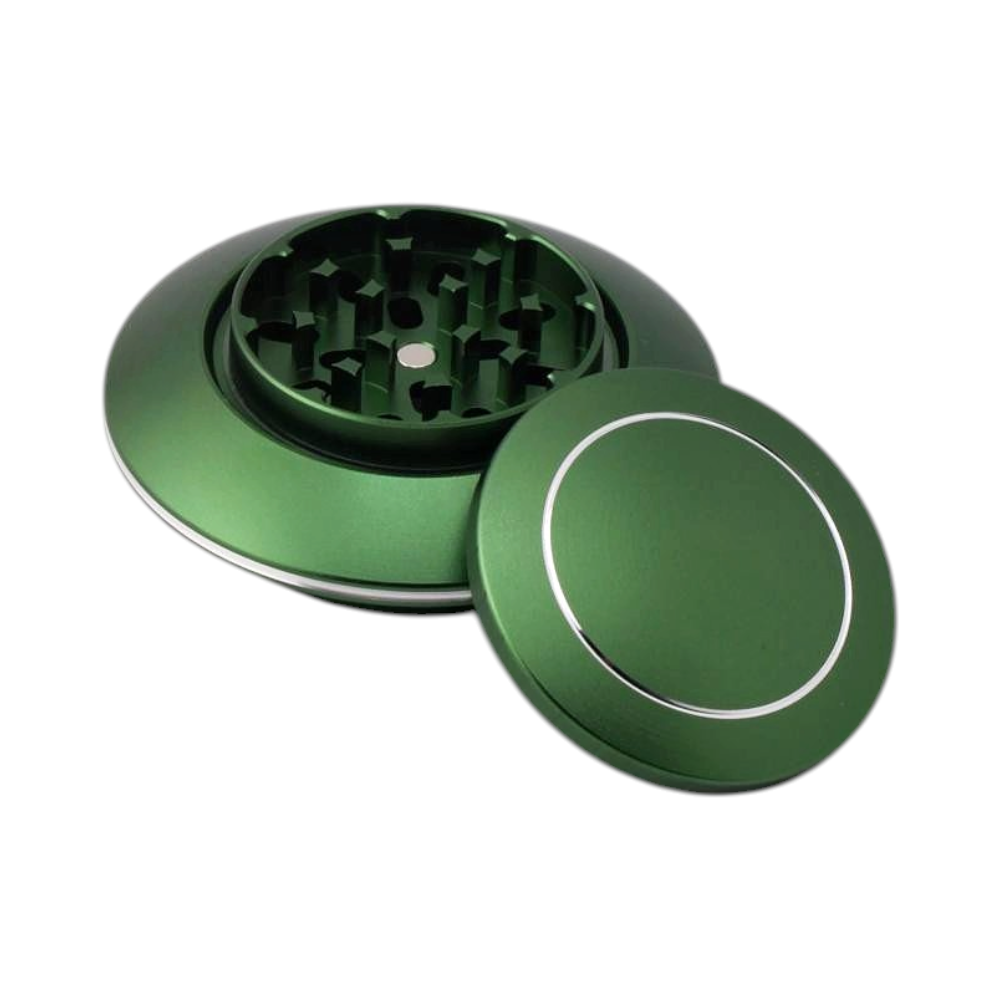 Alien Plate Style Metal Grinder-4 Piece-Green