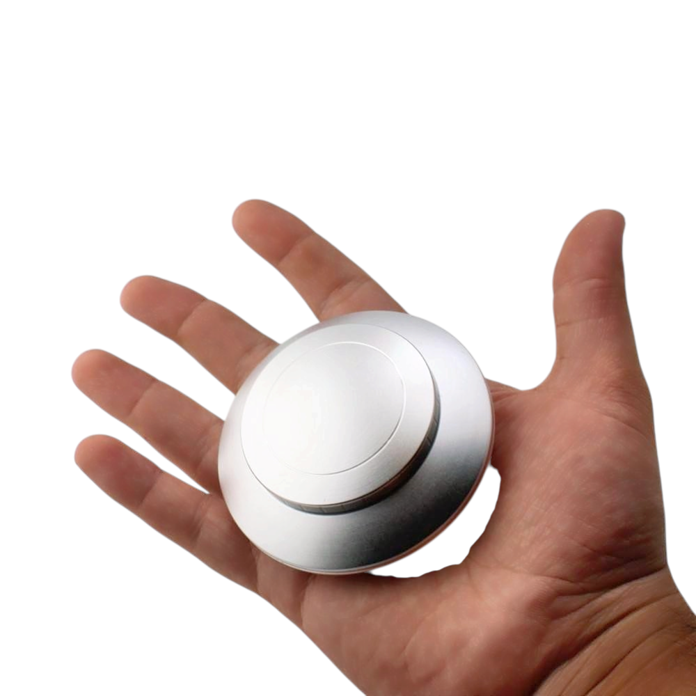 Alien Plate Style Metal Grinder-4 Piece-Silver