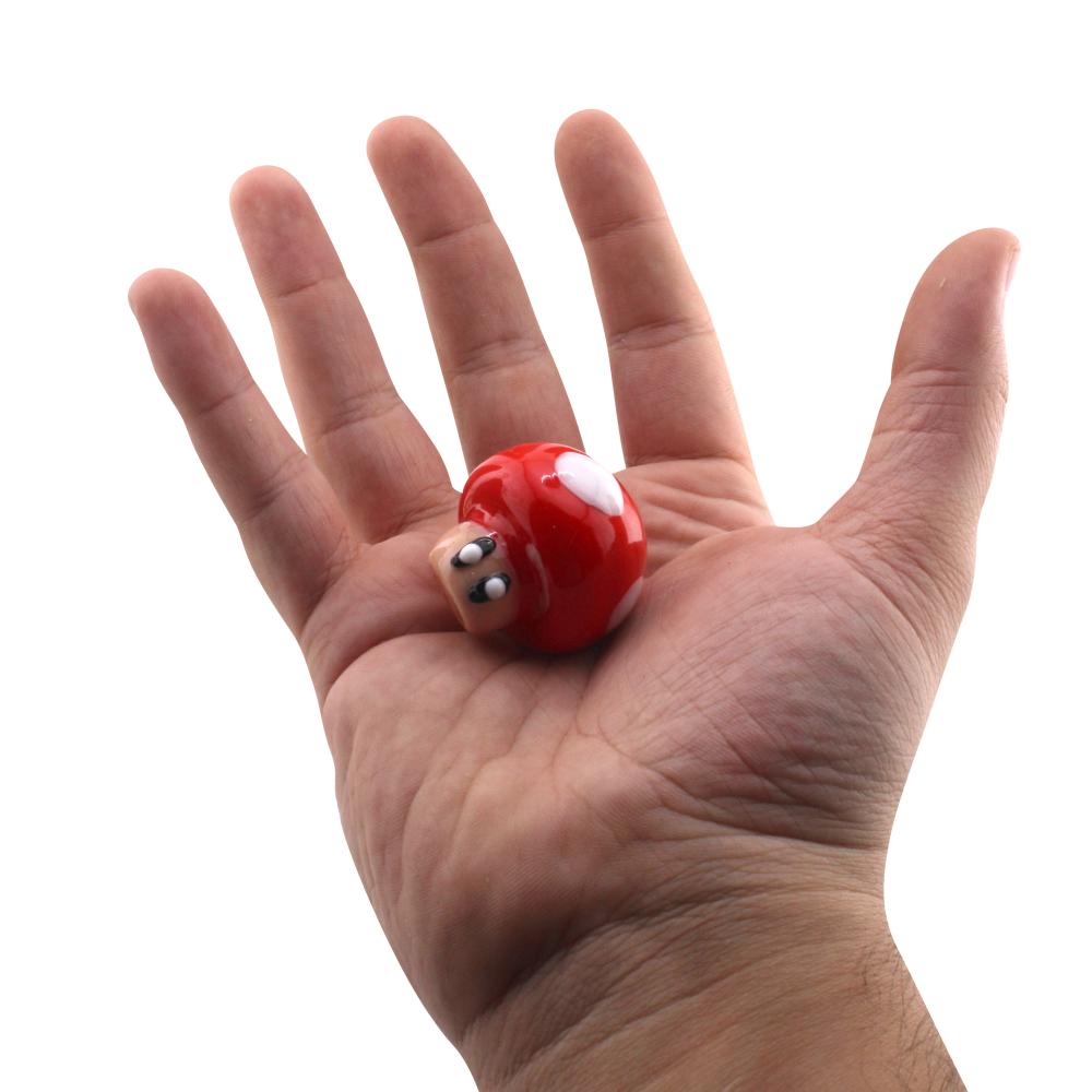 Amanita Design Glass Carb Cap-Red