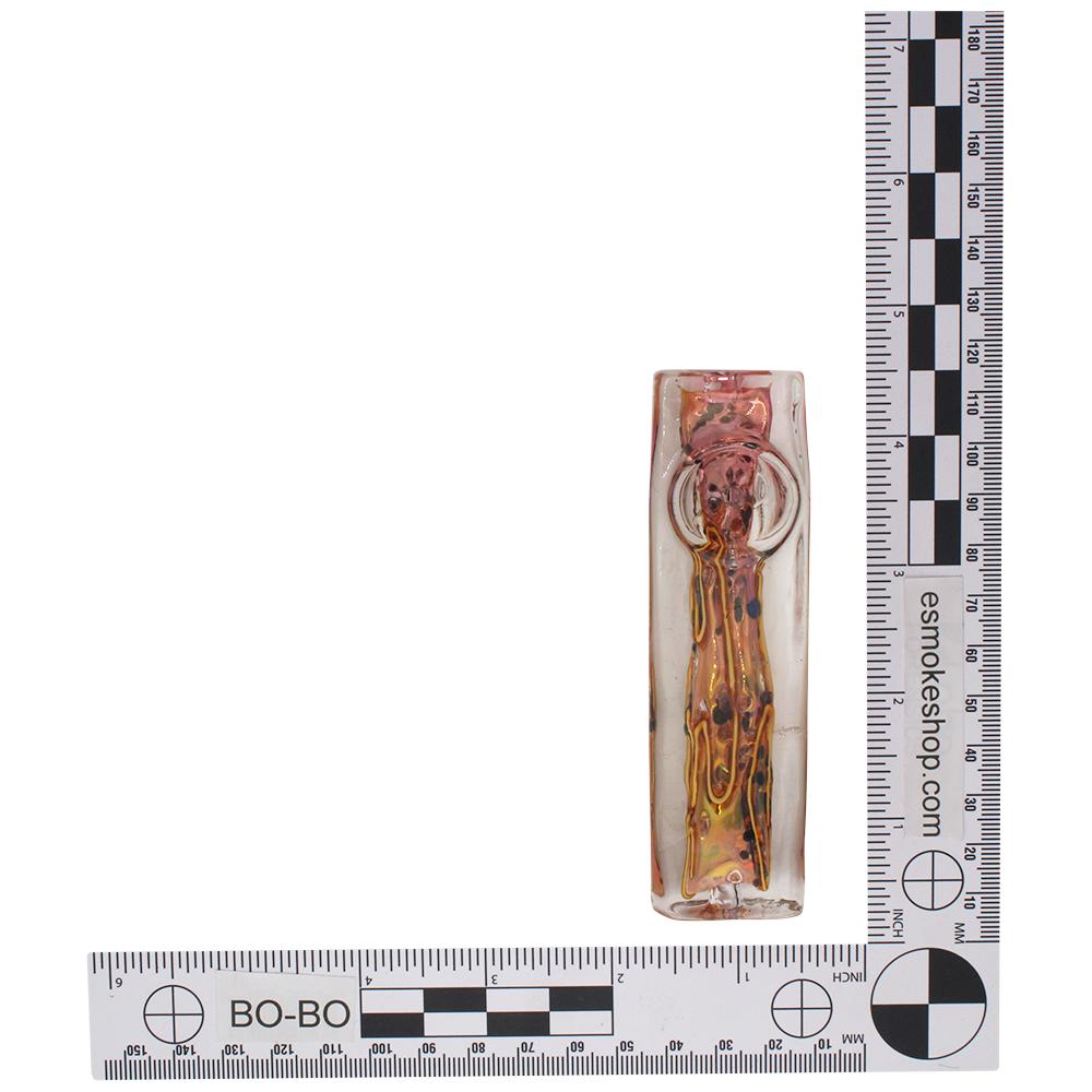 Amethyst Glass Hand Pipe-Light Pink