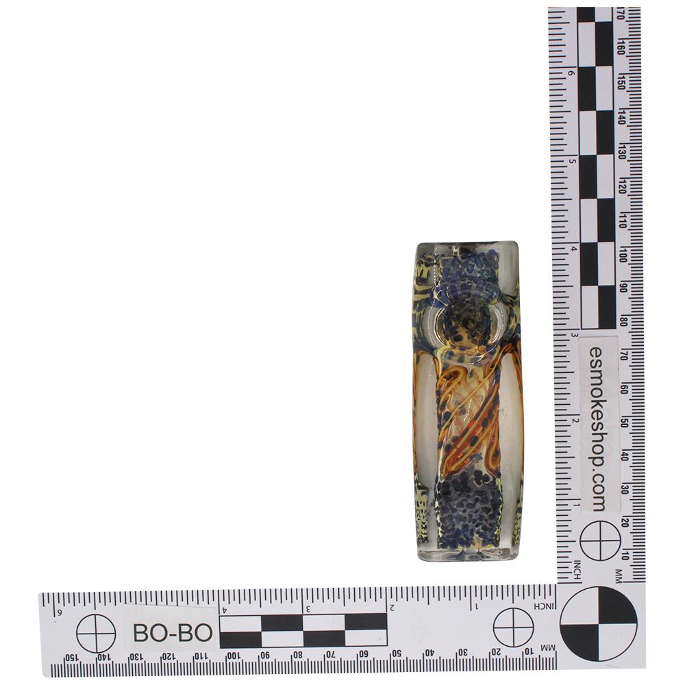 Amethyst Glass Hand Pipe-Medium Blue