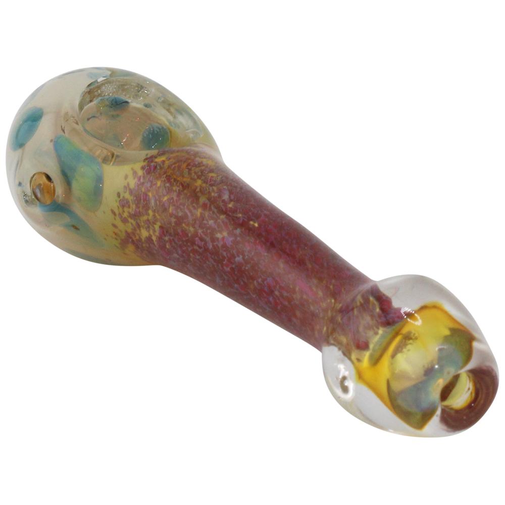 Aura Blaze Glass Hand Pipe-Light Purple