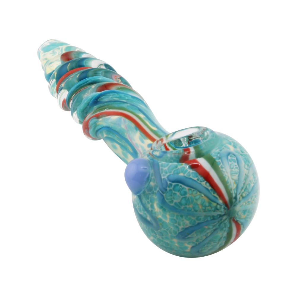 Aurora Glass Hand Pipe-Light Blue