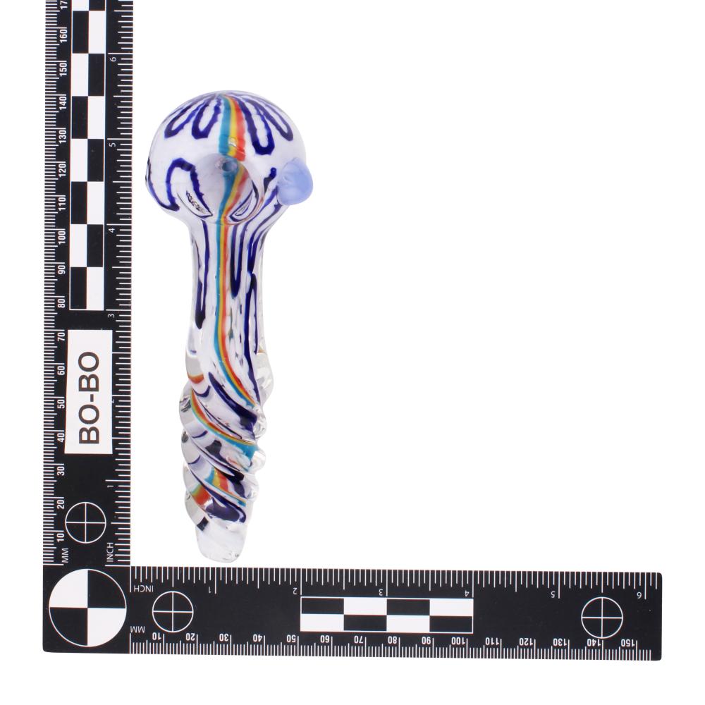 Aurora Glass Hand Pipe-White