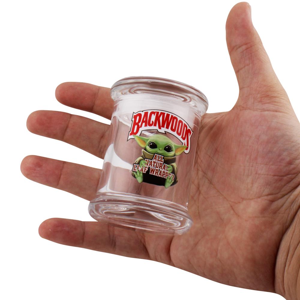 Backwoods Glass Mix Print Smell Proof Jar-Clear