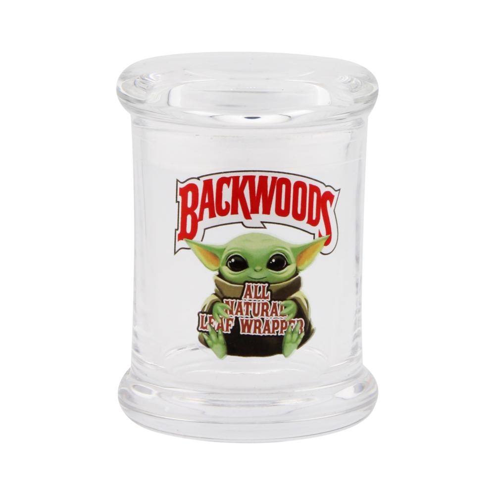 Backwoods Glass Mix Print Smell Proof Jar-Clear