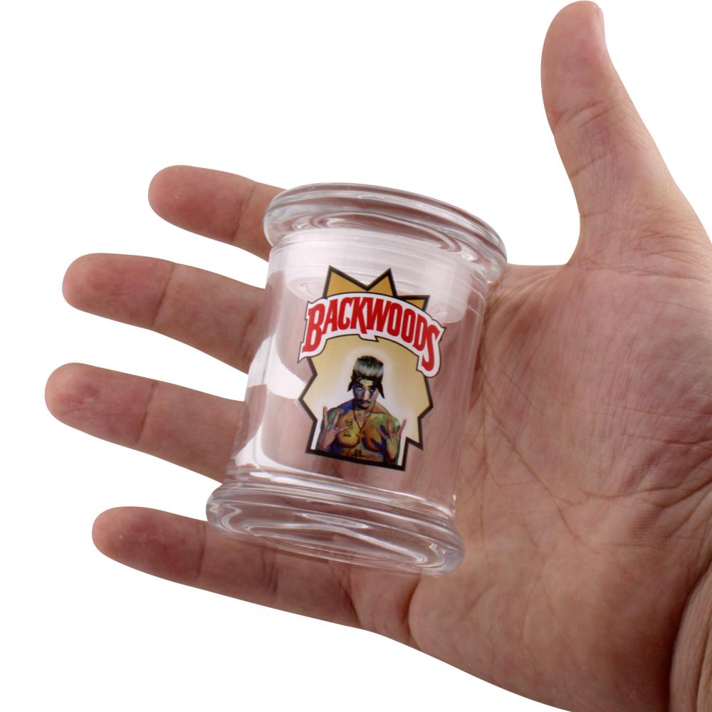 Backwoods Glass Mix Print Smell Proof Jar-Transparent