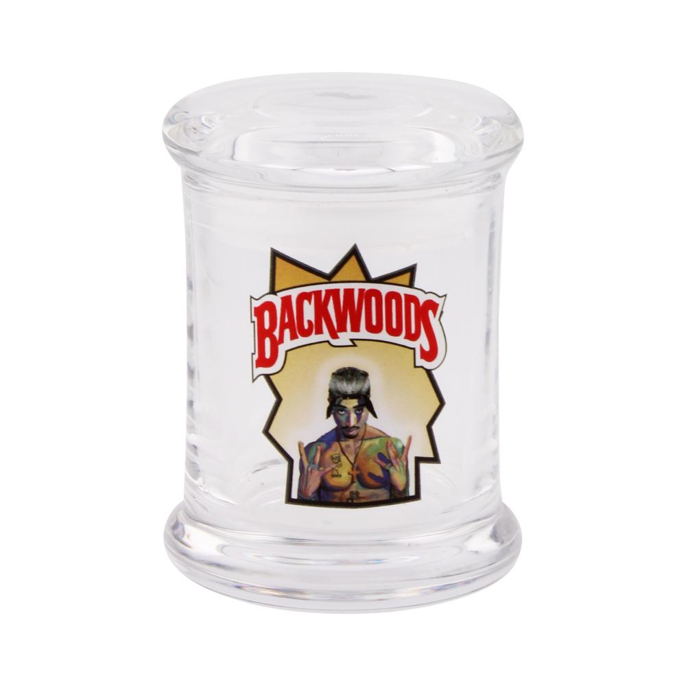 Backwoods Glass Mix Print Smell Proof Jar-Transparent